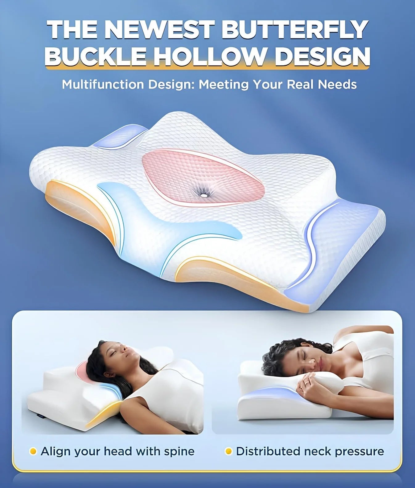 Novad® Memory Foam Neck Pillow