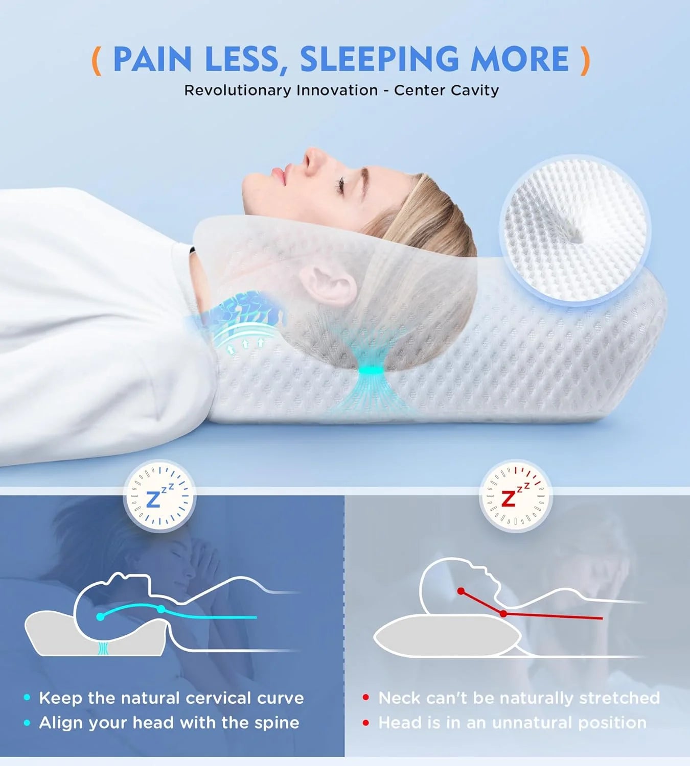 Novad® Memory Foam Neck Pillow