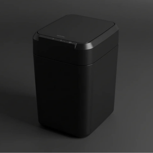 Self-sealing smart trash can