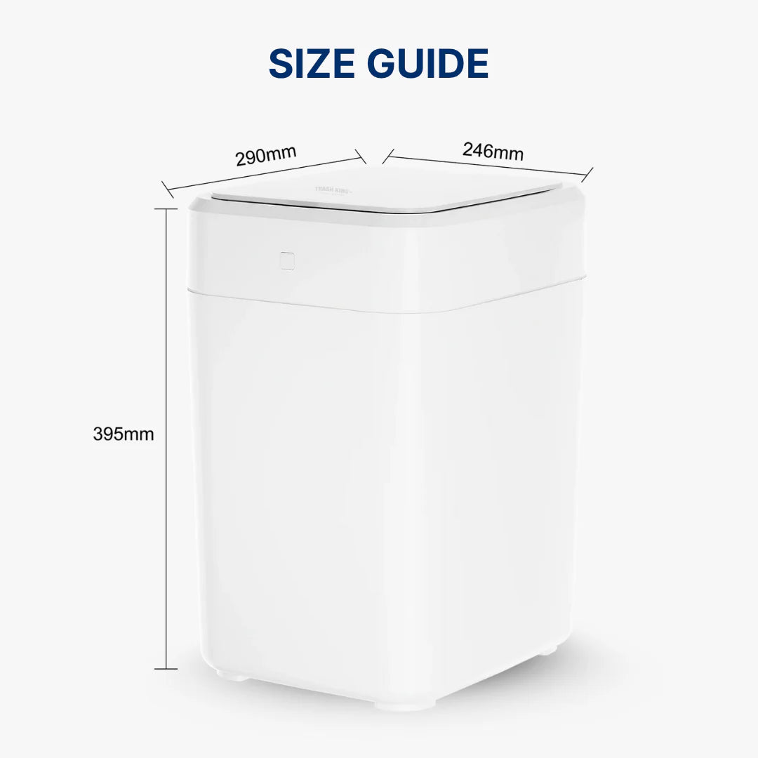 Self-sealing smart trash can