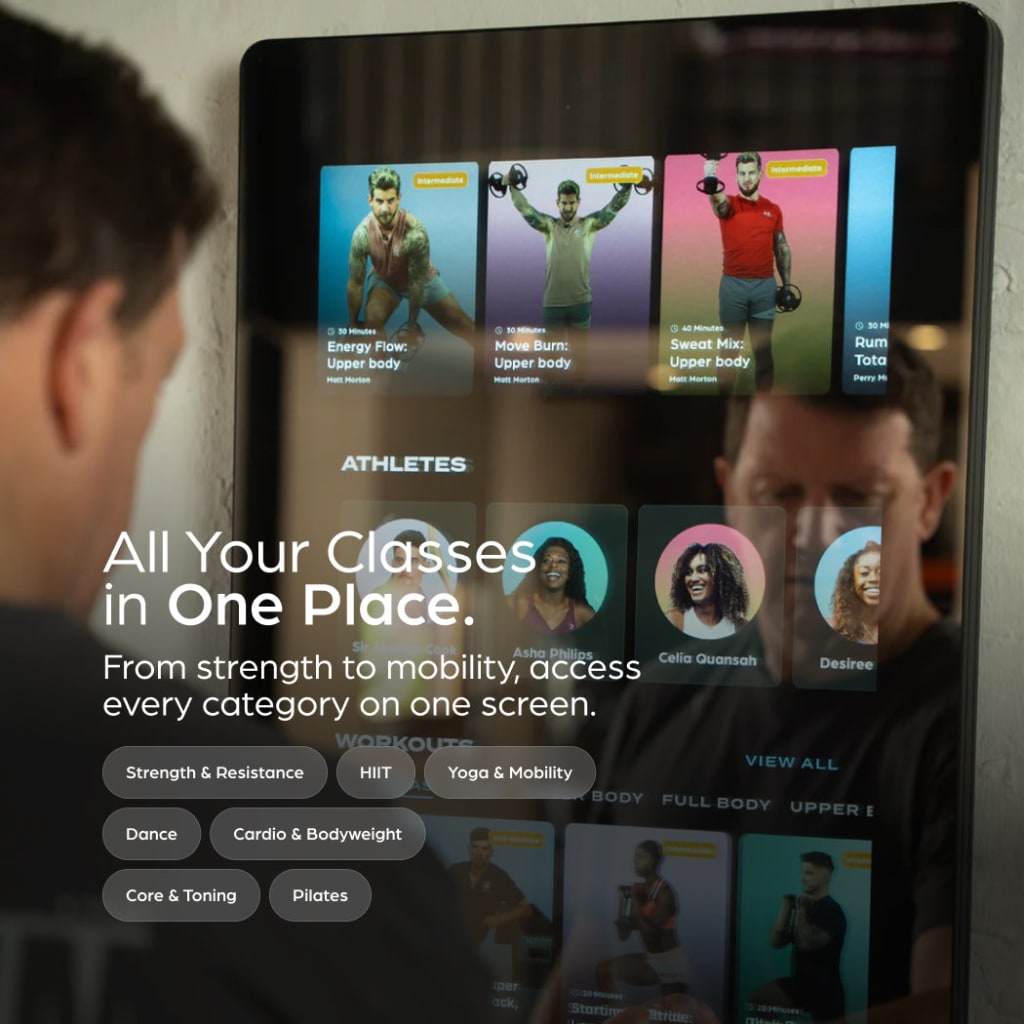 AI-powered smart fitness mirror